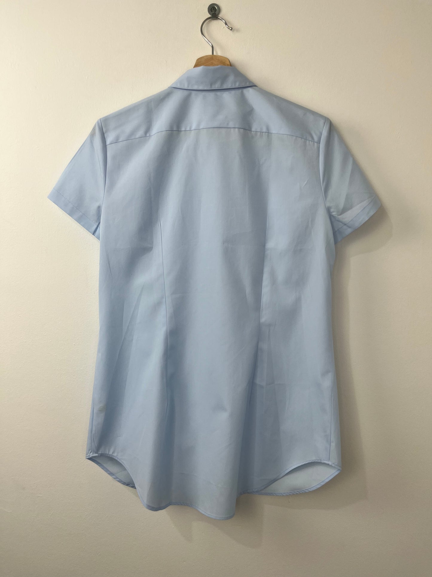 Lacoste Woven Short Sleeved Shirt Blue
